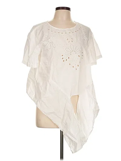 Pre-owned Velvet Heart Short Sleeve Blouse In Ivory