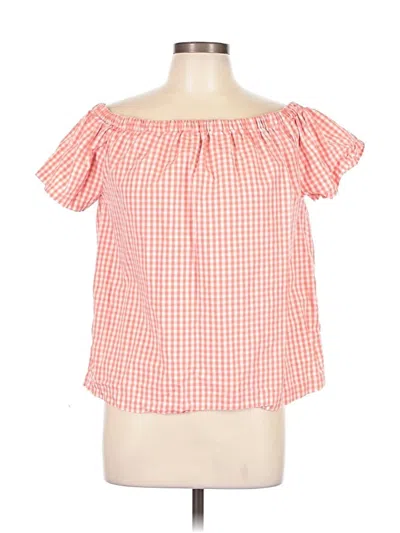 Pre-owned Velvet Heart Short Sleeve Blouse In Orange