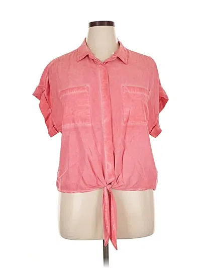 Pre-owned Velvet Heart Short Sleeve Blouse In Pink