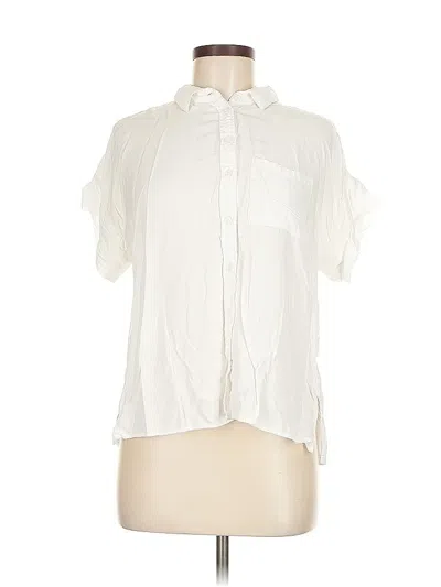 Pre-owned Velvet Heart Short Sleeve Blouse In White