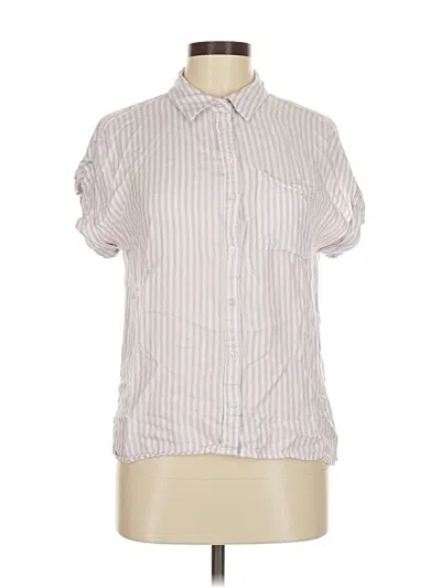 Pre-owned Velvet Heart Short Sleeve Blouse In White