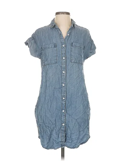 Pre-owned Velvet Heart Short Sleeve Button Down Shirt In Blue