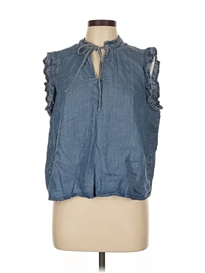 Pre-owned Velvet Heart Sleeveless Blouse In Blue