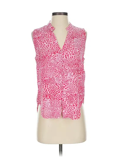 Pre-owned Velvet Heart Sleeveless Button Down Shirt In Pink