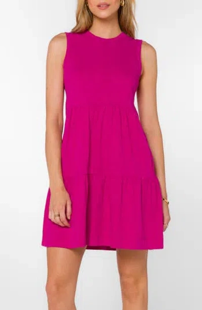 Velvet Heart Sleeveless Tiered Minidress In Pink
