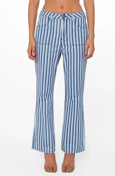 Velvet Heart Sloane High Rise Flare Jeans In Blue