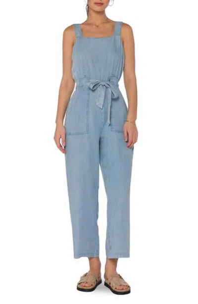 Velvet Heart Square Neck Wide Leg Jumpsuit In Purple