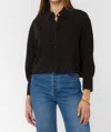 Velvet Heart Summerlyn Button Up Shirt In Black In Black