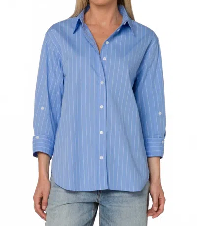 Velvet Heart Suri Frosty Stripe Shirt In Blue