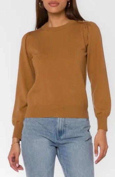 Velvet Heart Taffy Crewneck Sweater In Brown