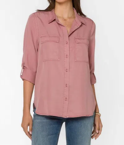 Velvet Heart Talma Shirt In Muted Mauve In Multi