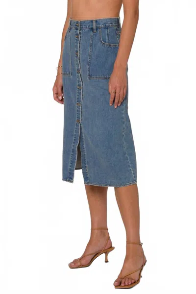 Velvet Heart Tanna Midi Skirt In Canada Blue