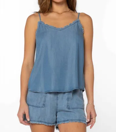 Velvet Heart Victory Cami In Dark Chambray In Blue