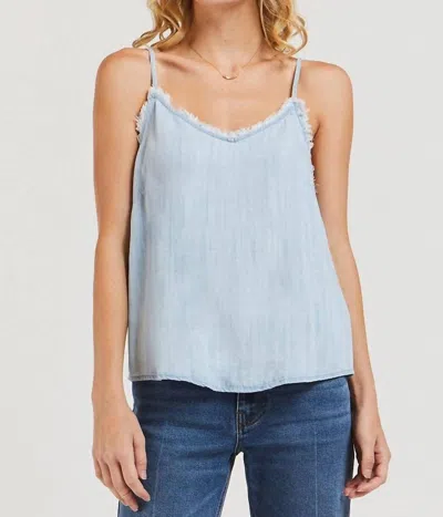 Velvet Heart Victory Frayed Cami In Catalina Sky In Blue