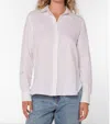 Velvet Heart Women's Fantasy Island Linen Button Down Shirt In Wheat In White