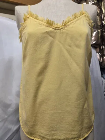 Velvet Heart Women's Fringe Tank In Mellow Yellow