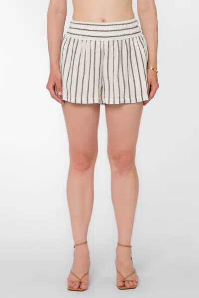 Velvet Heart Women's Sade Short In Black Stripe In White