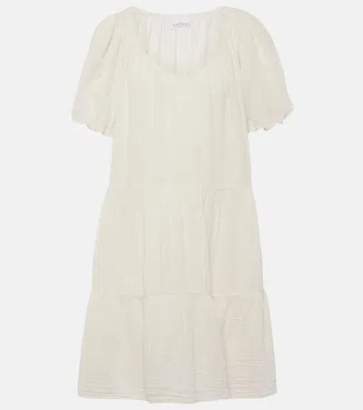 Velvet Helena Cotton Minidress In White