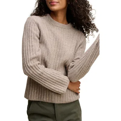 Velvet Imana Wool Blend Crewneck Sweater In Neutral