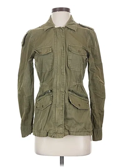 Pre-owned Velvet Jacket In Green