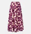 Velvet Jess Floral Cotton Voile Maxi Skirt