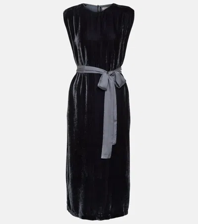 Velvet Kandace  Midi Dress In Blue