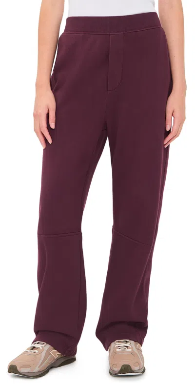 Velvet Karen Sweatpants Dark Plum