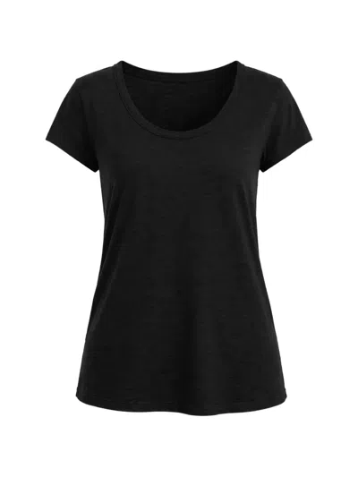 Velvet Katie Round-neck T-shirt In Black