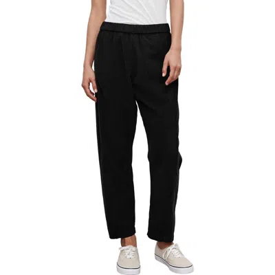 Velvet Laney Cotton Corduroy Straight Leg Pants In Black