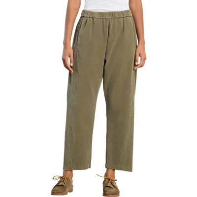 Velvet Laney Cotton Corduroy Straight Leg Pants In Green