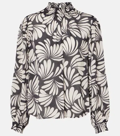 Velvet Leonie Printed Blouse In Multicoloured