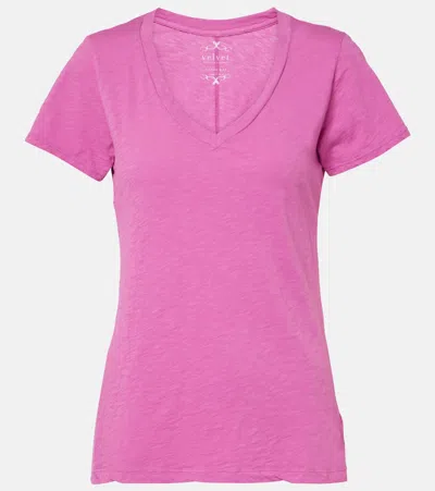 Velvet Lilith Cotton Jersey T-shirt In Beige