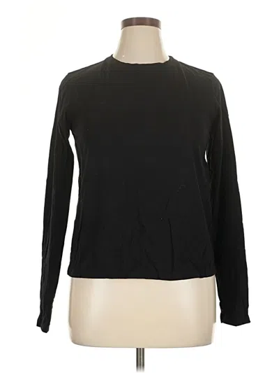 Pre-owned Velvet Long Sleeve T-shirt In Black