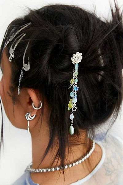 Velvet Luna Pixie Hair Pin In Silver, Women's At Urban Outfitters