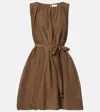 Velvet Margot Cotton And Silk Voile Minidress