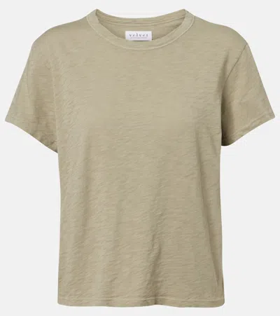 Velvet Marika Cotton Jersey T-shirt In Green