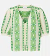 Velvet Marissa Cotton Jacquard Blouse