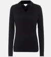 Velvet Meri Stretch-cotton Jersey Top In Black