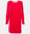 Velvet Minidress In Lotus