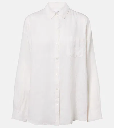 Velvet Mulholland Linen Shirt In White