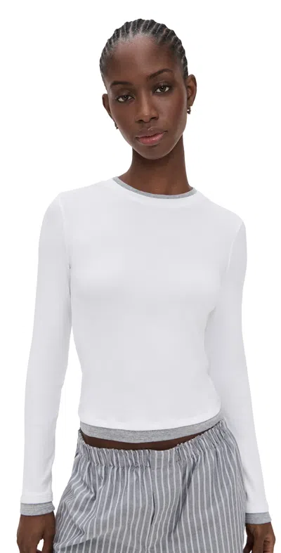 Velvet Novato Top White/heather Grey