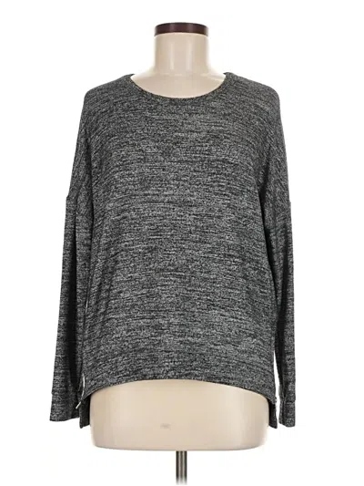 Pre-owned Velvet Pullover Sweater In Gray