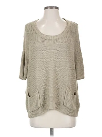 Pre-owned Velvet Pullover Sweater In Gray