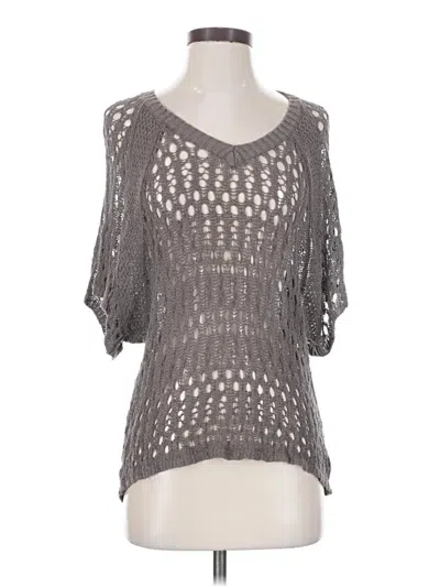 Pre-owned Velvet Pullover Sweater In Gray