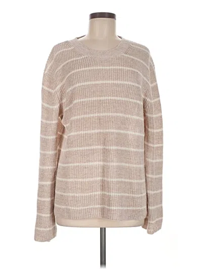 Pre-owned Velvet Pullover Sweater In Tan