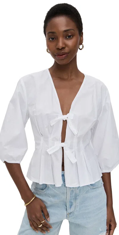 VELVET RIRI TOP WHITE