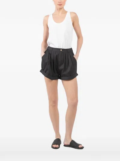 Velvet Scoop-neck Sleeveless Top In White