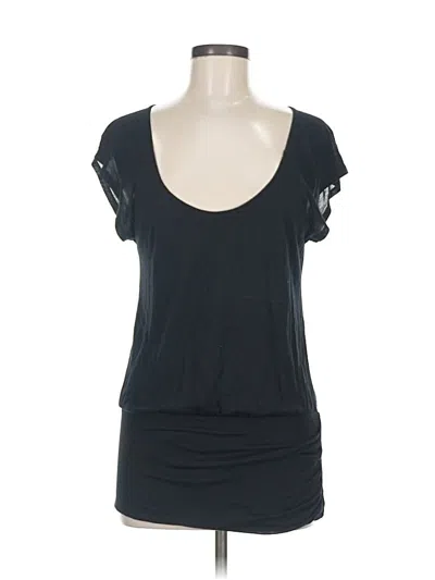 Pre-owned Velvet Short Sleeve T-shirt In Black