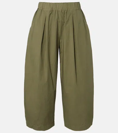 Velvet Sophia Cotton Wide-leg Pants In Green