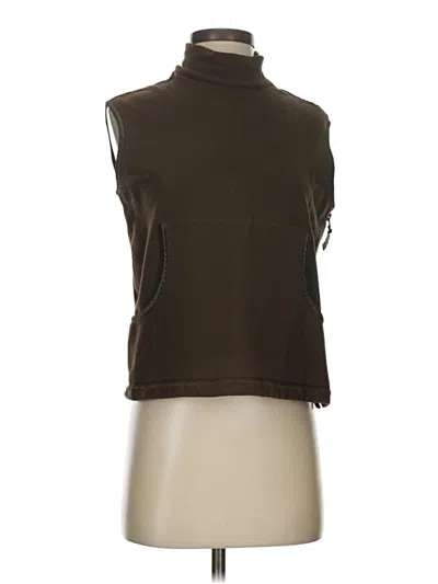 Pre-owned Velvet Sweater Vest In Brown